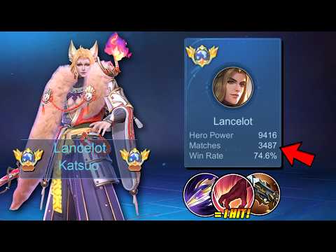 GLOBAL LANCELOT BEST BUILD TO GET WINSTREAK THIS SEASON!! 🔥 (THEY CAN NERF THE HERO BUT NOT KATSUO!)