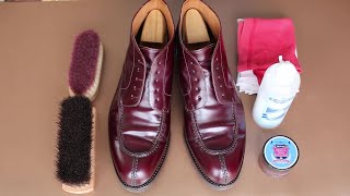 【靴磨き】YANKO Short Boots（ガラスレザー）Moderate shoe care