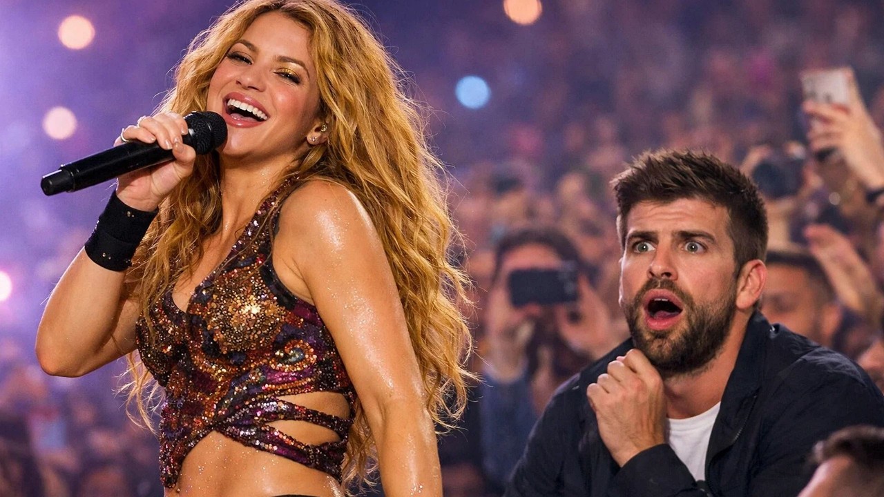 Шакира не выпустила микрофон из рук: «Sin Cláusula de Silencio» потрясла Жерара Пике спереди.