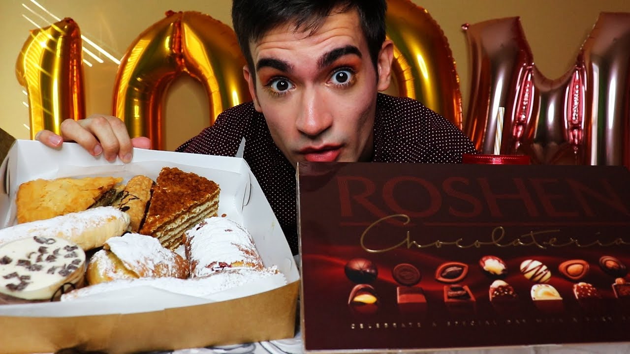 100 Million View Celebration! Eating Chocolates & Cakes Mukbang (ASMR)