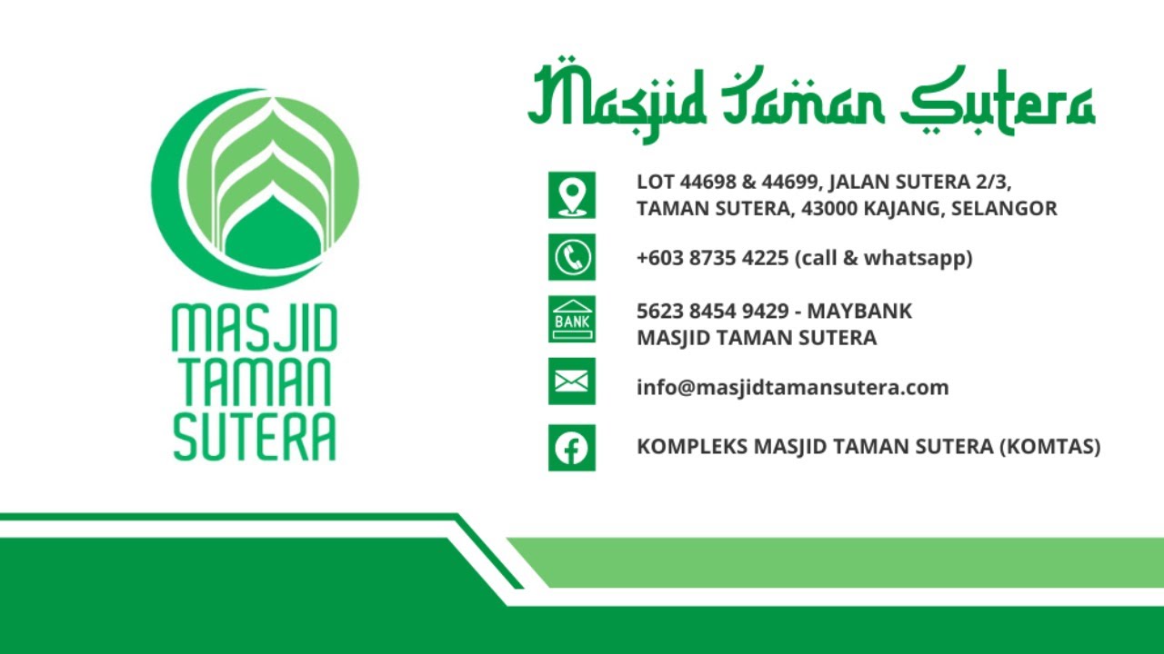 IMAM TERAWIH & TAZKIRAH 21 RAMADAN - Dr. Wan Hilmi Wan Abdullah