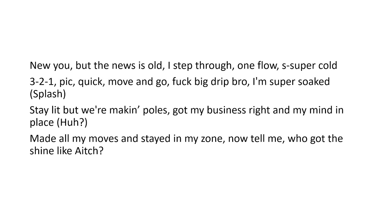 Aitch - 30 - (lyrics)