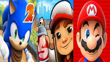Sonic Dash 2 Sonic Boom vs Subway Surfers vs Super Mario Run