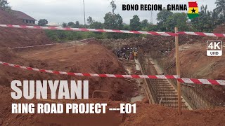 Sunyani Ring Road Project E01 by Sinohydro China in the Bono Region Ghana 4K