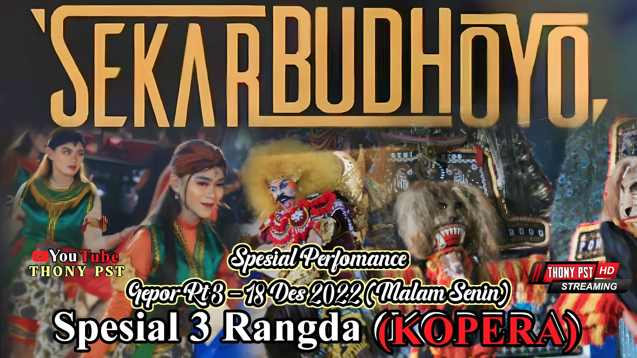 🔴Sekar Budhoyo (𝚂𝙱) Live Gepor Limpung Batang ‼️Spesial 3 Rangda (KOPERA)