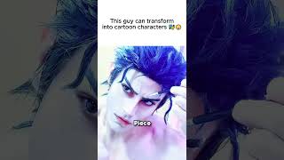 This guy can transform into cartoon characters 🎭😲.