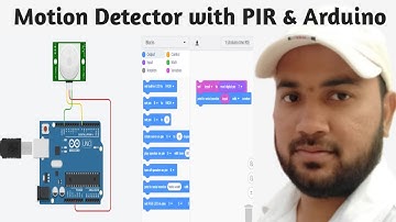 #2 Motion Detection using PIR & Arduino at TinkerCad Simulation in Hindi ||  Block Coding