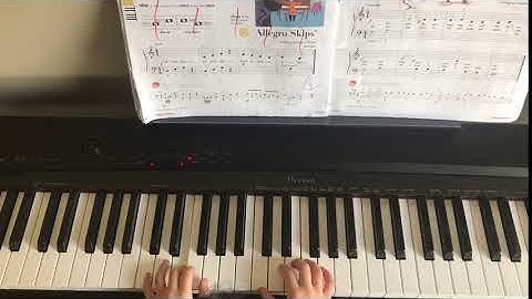 Allegro Skips piano - My first Piano Adventure, Book C