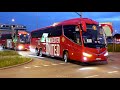 MANCHESTER UNITED with police escort arrives in Gdansk | UEFA Europa League Final