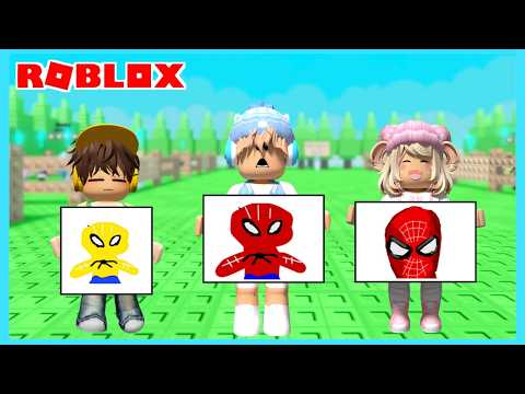 My Sibling and I Have a Superhero Drawing Contest in Roblox Draw My Superhero