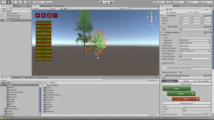 MTree Builder Scene first Preview