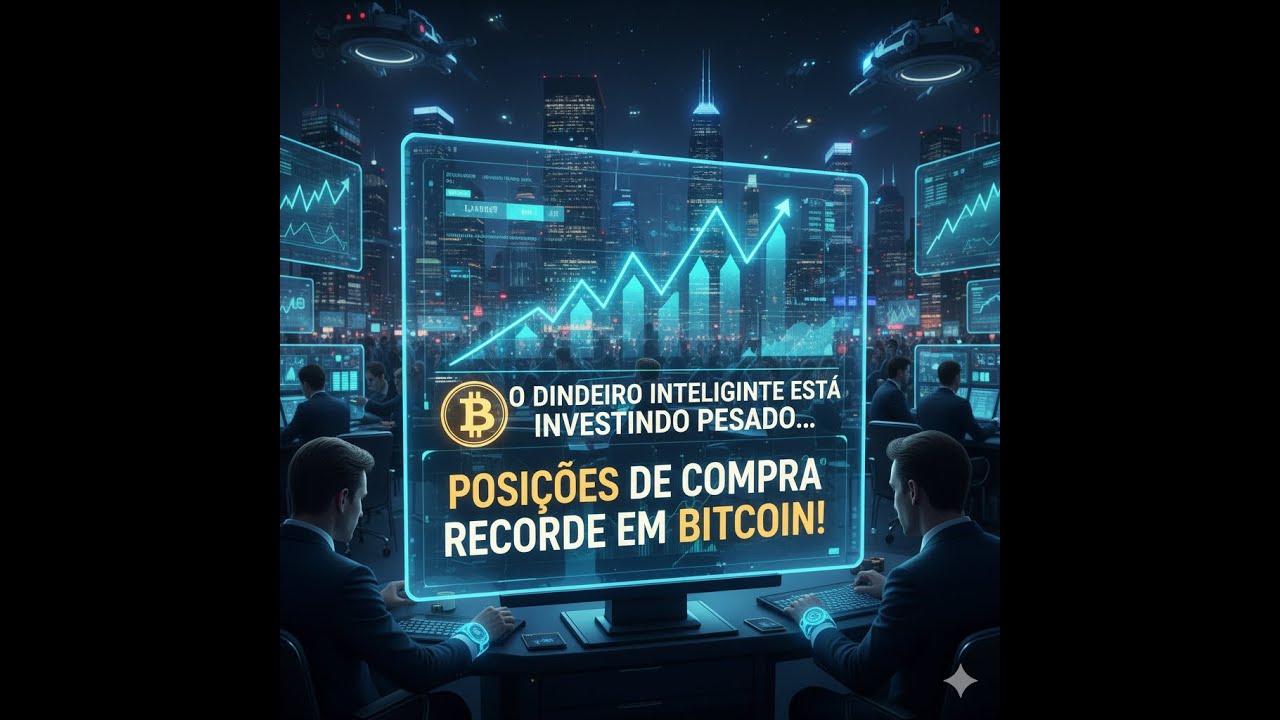 O dinheiro inteligente está investindo pesado... POSIÇÕES DE COMPRA RECORDE  EM BITCOIN!