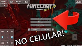 COMO JOGAR MINECRAFT JAVA DE PC NO SEU CELULAR SEM LAG MCinaBox