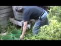 Joe Jenkins shows how to load a humanure compost pile