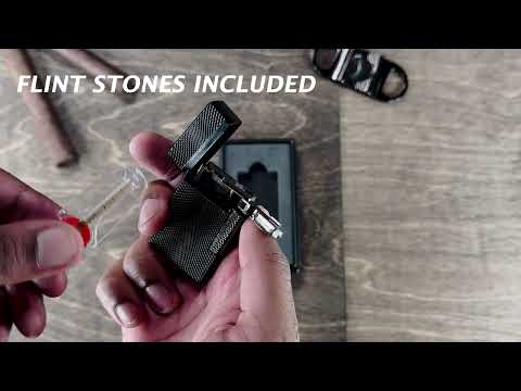 Visol Hubbard Barley Soft Flame and Torch Flame Flint Lighter