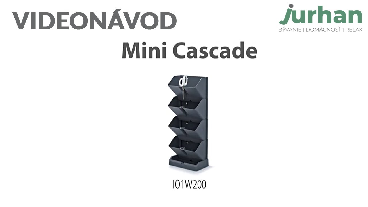 Ako zložiť vertikálne kvetináče  s nožnicami na bylinky MINI CASCADE antracit