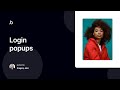 2 column login popup (Flexbox) | Bubble tutorial