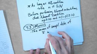 5 Jan Mon 7 2 and 7 3 Sampling Distributions