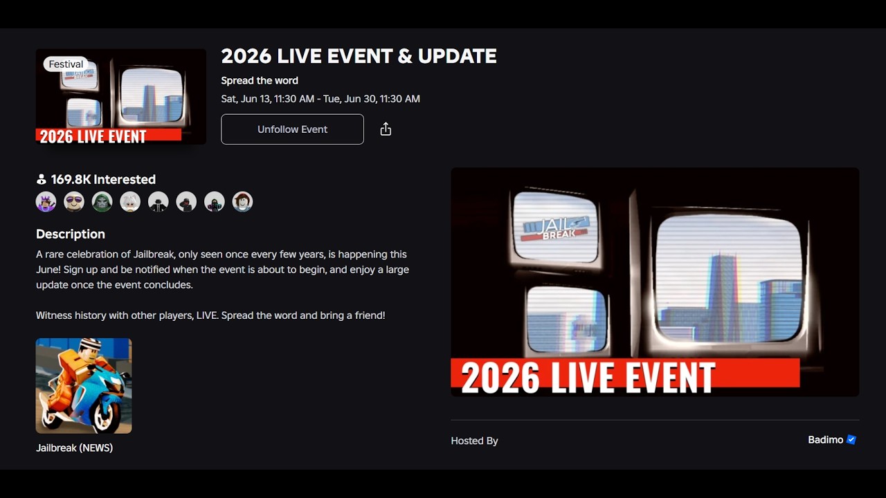 JAILBREAK LIVE EVENT 2026 - DPOF Live