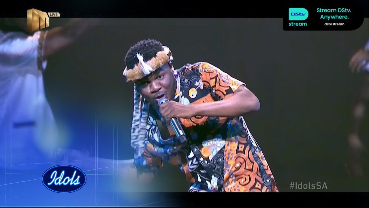 Thabo performs iSlungu  Idols SA  S19  Ep 17  Mzansi Magic