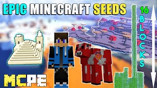 Top 5 epic minecraft seeds For MCPE || epic minecraft seeds || Best Seeds For Minecraft PE ||