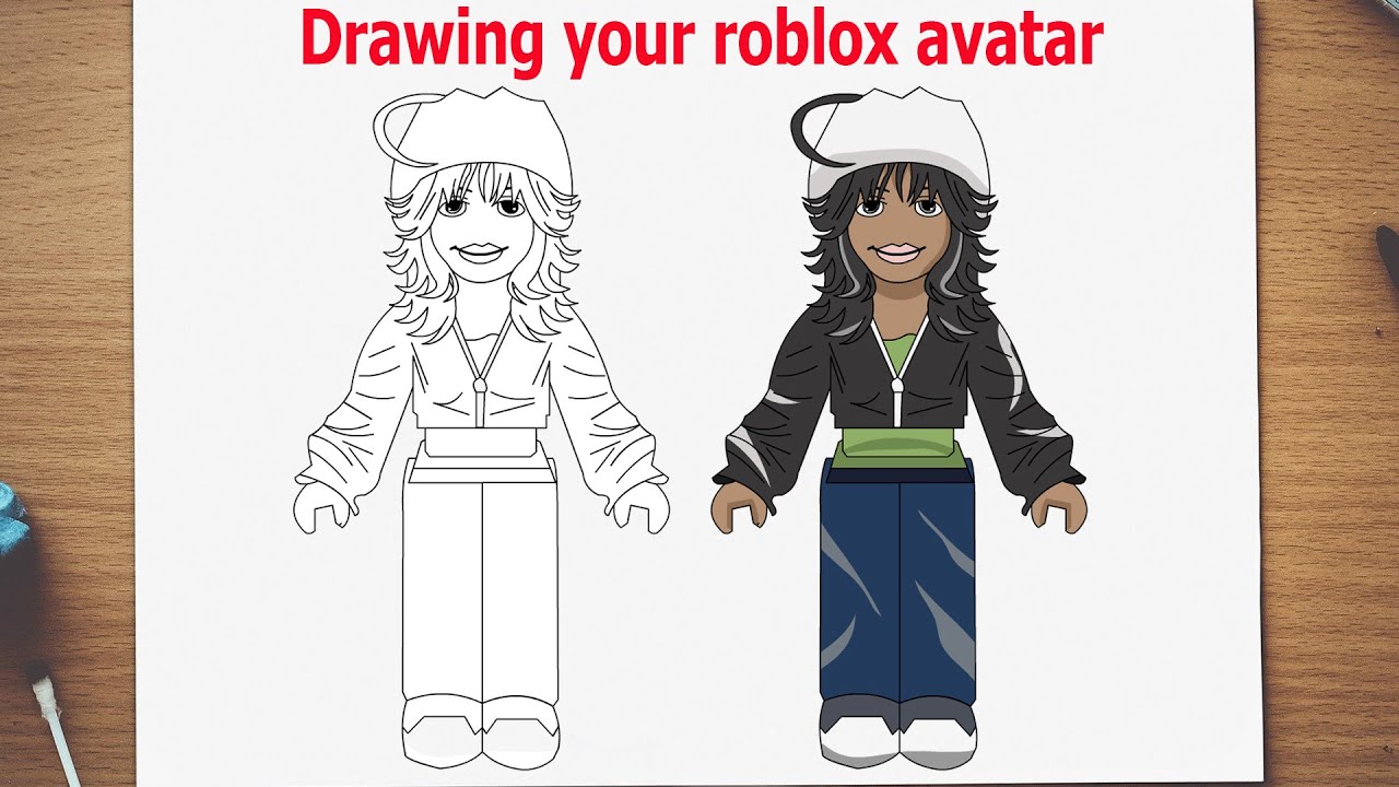 Drawing Roblox Avatars : r/RobloxAvatars