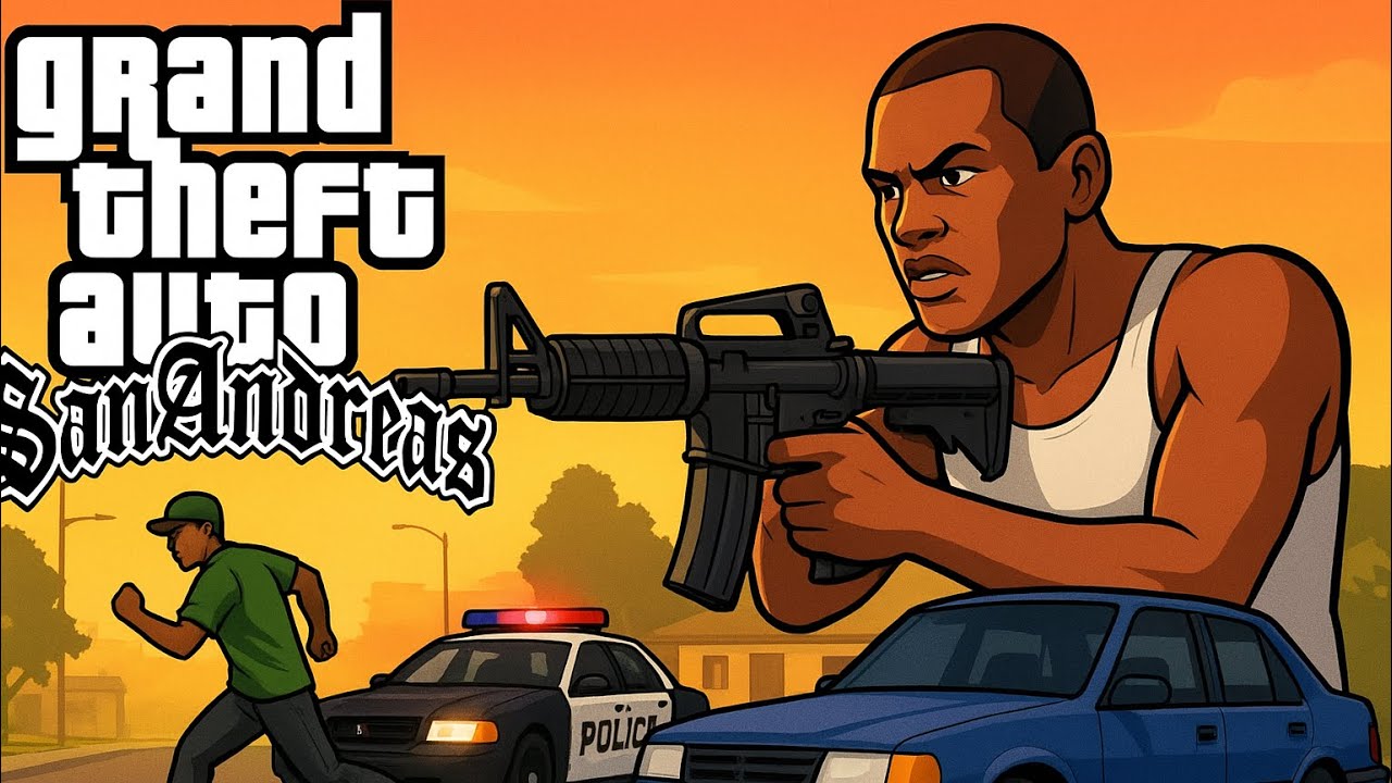 GTA Stunt Race Gameplay | Gang Chase, Police Escape & Car Respray