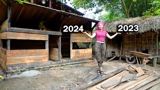 New chicken coop ideas (3 in 1)  Build wooden house  permanent shelter for poultry | Ana Bushcraft