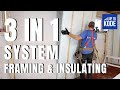 3 in 1 System to Frame & Insulate Your Basement