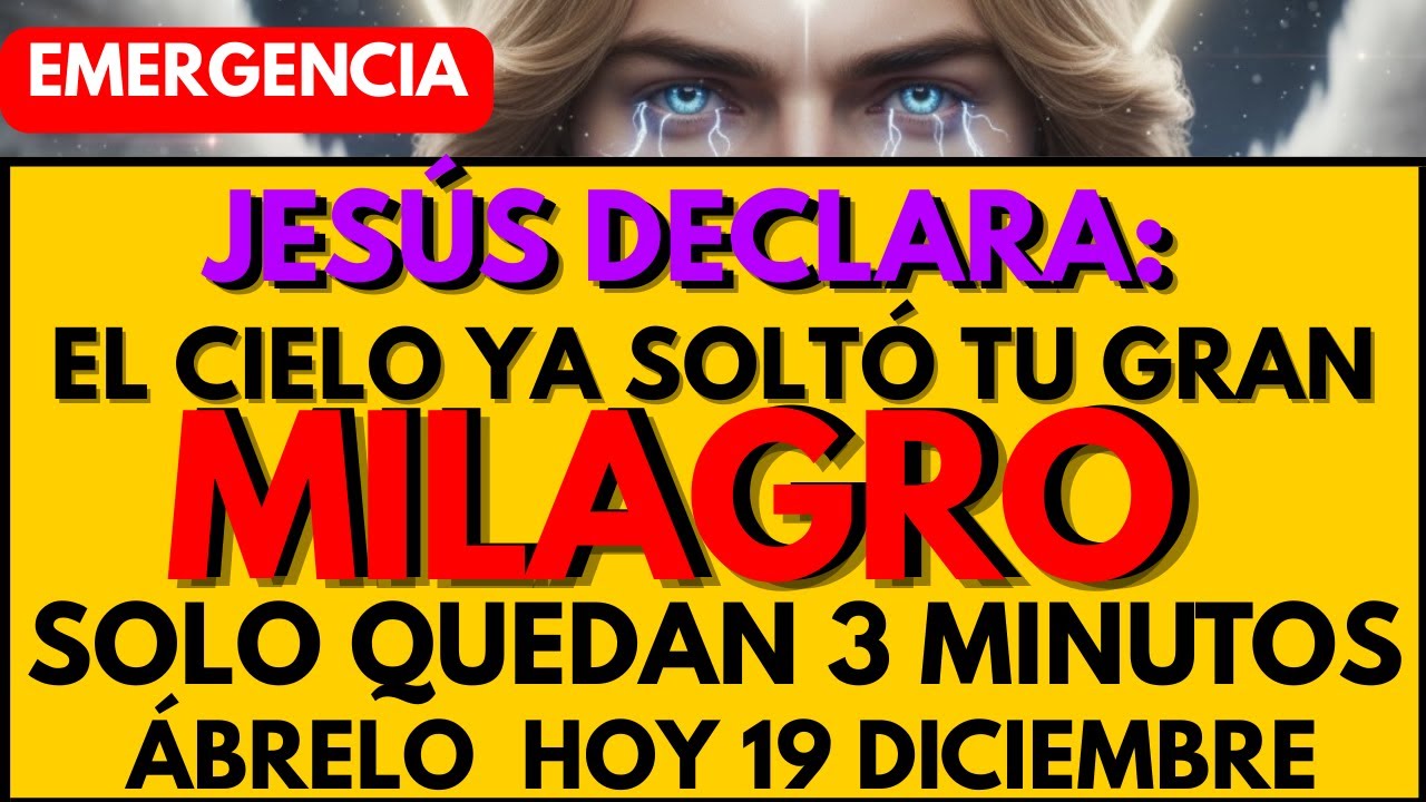 🚨 JESÚS GRITÓ: TU GRAN MILAGRO YA ESTÁ LIBERADO, ÁBRELO AHORA