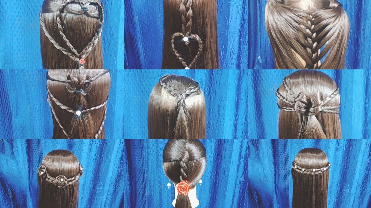 Top 10 Easy Hairstyles For Women/ Wedding style And party Function Juda Hairstyles /Morden Look 🎀