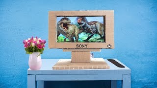 How To Make Tv From Cardboard Simple At Home