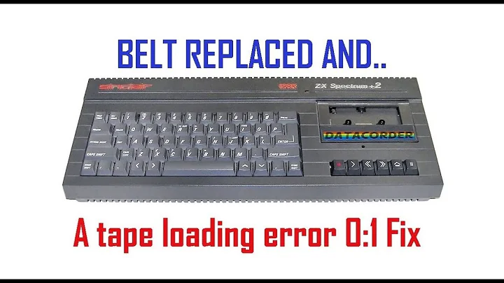 ZX Spectrum Plus 2 - 1986 - Belt Replace, Basic Restoration part 1.