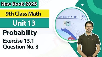 9th Class Math Unit 13 | Exercise 13.1 | Question No. 3 | 9th Math Book 2025