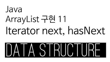 ArrayList - java 구현 9 - iterator next hasNext