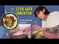 Jungkooks own recipe  prepare  eat  way to heaven   jungkook live with eng sub