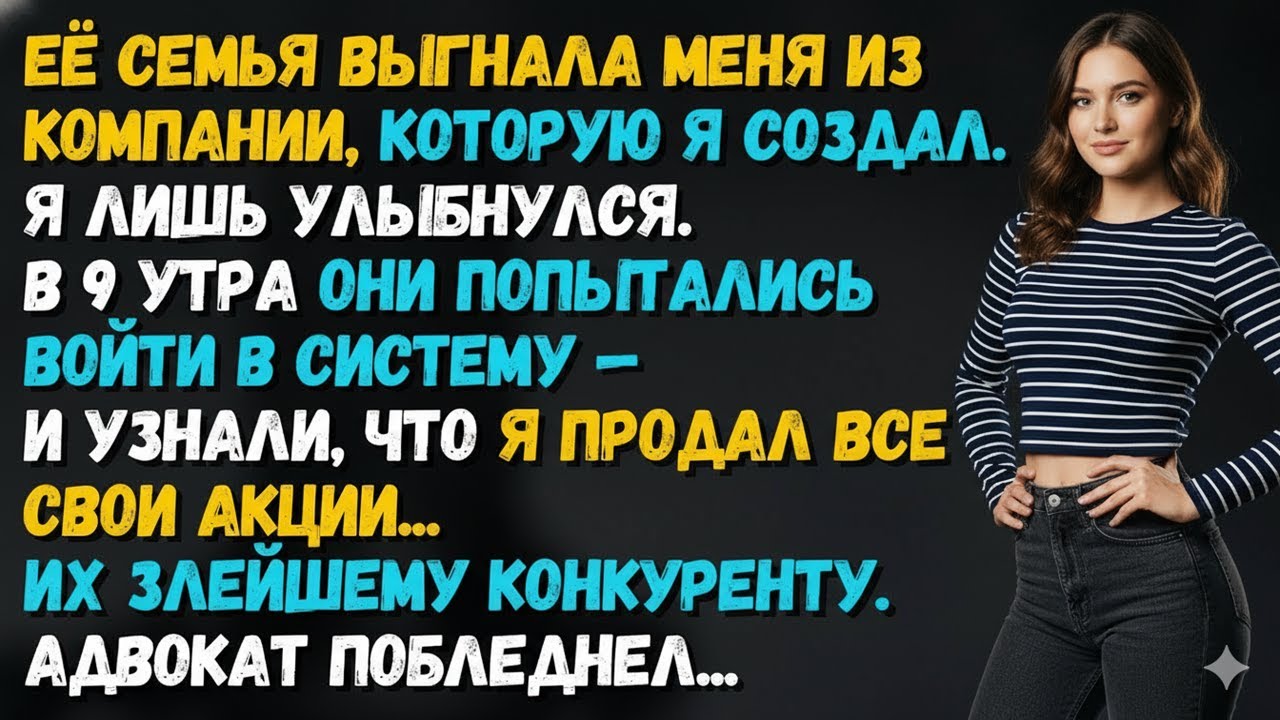 МЕНЯ ВЫБРОСИЛИ ИЗ СОБСТВЕННОЙ КОМПАНИИ, НО К УТРУ ИХ УЖЕ ЖДАЛА МОЯ БЕСПРОВАЛЬНАЯ ЛОВУШКА