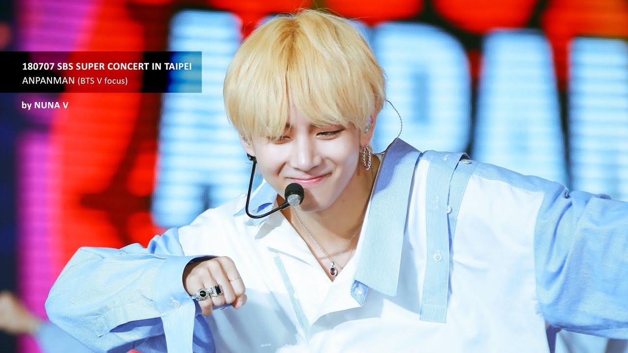 180707 SBS SUPER CONCERT - ANPANMAN / BTS V focus fancam / 방탄소년단 뷔 4K직캠