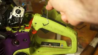 Poulan Wild Thing Chainsaw trigger lock repair