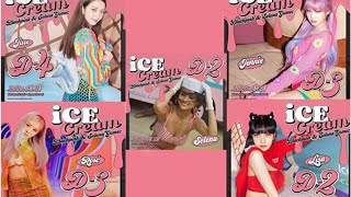 Blackpink and selena gomez reveal teaser poster for 'ice cream'