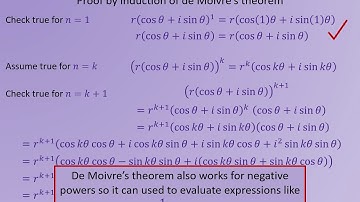 VO FA2 Week 9 1   De Moivre’s Theorem