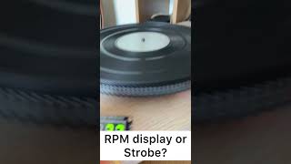 RPM control display or strobe ? #turntable #lp #technics #audiotechnica #youtubeshorts