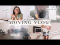 MOVING VLOG: new apartment tour & empty house tour, moving in, unpacking, building furniture + more!