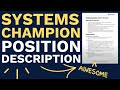 Systems Champion Position Description (Download)