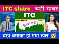 ITC Ltd share latest news today // ITC Ltd share update 