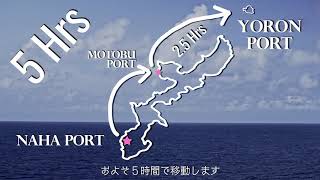 Go to Yoron Island by Boat(Haneda airport→Naha aieport & Naha port→Yoron Island)