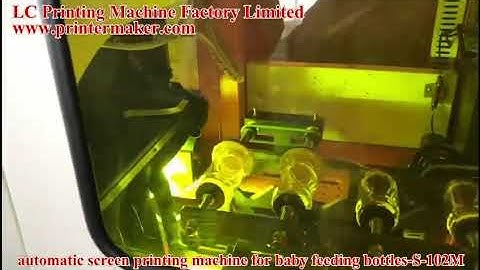 baby bottles automatic UV silkscreen printing machine model S 102M