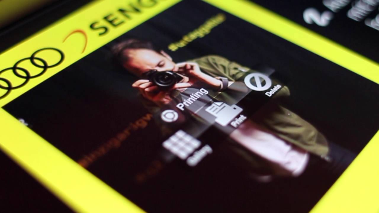 Hashtagdrucker Horst für Audi Senger im Palacio Lingen 