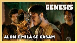 NOVELA GÊNESIS: Alom e Mila se casam