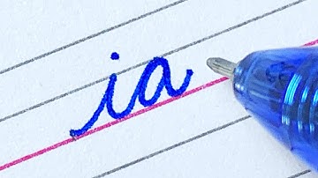 Cursive writing for beginners Lesson 12 | Connecting letters i, a to z |Cursive handwriting practice